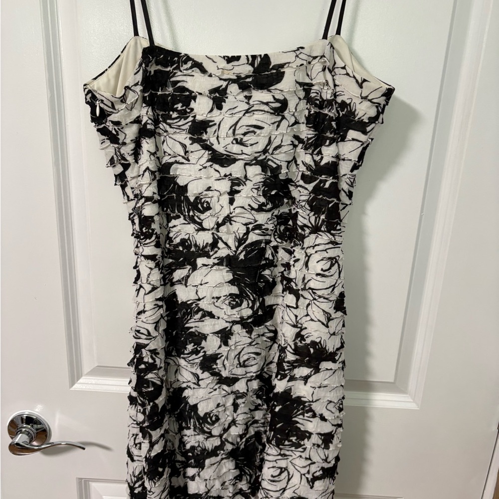 JS Collections Monochrome Floral Dress